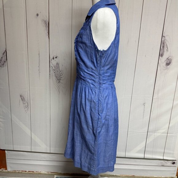 Lilly Pulitzer Essie Dress Size 10 Sleeveless, Ruffles, Blue Style 17183 EUC!!! - Picture 5 of 14